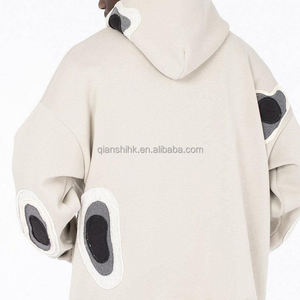 Sweats à capuche surdimensionnés de luxe sweat à capuche lourd pour hommes 100% coton pull broderie Logo personnalisé sweat à capuche épais en éponge française - Product Image 2