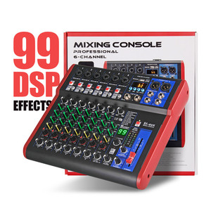 Mezclador de Audio de 8 Canales, Consola de <span class=keywords><strong>DJ</strong></span>, Controlador de Mezcla, Sistema de Sonido, Música, Audio Profesional - Product Image 3