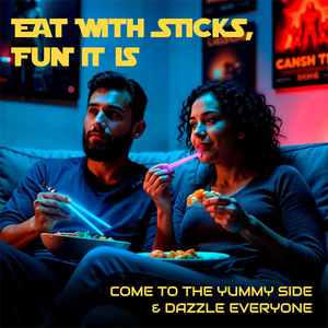 <span class=keywords><strong>Palillos</strong></span> Luminosos con Forma de Sable de Luz, <span class=keywords><strong>Palillos</strong></span> LED Brillantes <span class=keywords><strong>para</strong></span> Fiestas de Neón, Recuerdos de Fiesta Luminosos - Product Image 2