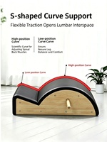 Arco Ergonómico de Madera de Roble Profesional para Pilates, Corrector de Columna para Alineación Postural y Entrenamiento del Core en Estudios