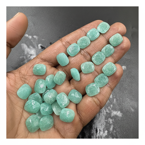 หินอัญมณีสีเขียวเจียระไนเหลี่ยมเพชรพลอยธรรมชาติขนาด10x12มม. อัญมณีสีเขียวแบบหลวม - Product Image 1