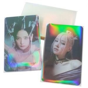 Holographic Photo Card Sleeves 4 Inch PP Material Modern Design for Collectibles - Product Image 1
