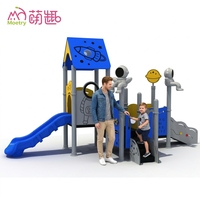 Toboggan en plastique pour bébés Moetry, aire de jeux extérieure pour tout-petits, équipement de terrain de jeu pour enfants, ensembles pour écoles maternelles et garderies