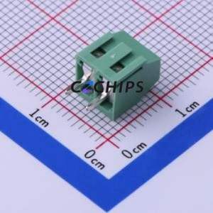 JL124D-35002G01 Screw Terminal Block Through hole Component (THT),P=3.5mm Connector 1x2P 3.5mm Green Through Hole - Product Image 2