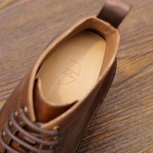 Bottines décontractées pour hommes pour hommes rétro vache en cuir véritable plate-forme épaisse marche <span class=keywords><strong>moto</strong></span> <span class=keywords><strong>botte</strong></span> chaussures habillées élégant Preppy - Product Image 5