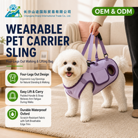 Sac de transport pour animaux de compagnie en tissu Oxford, couleur unie, portable, pour la promenade en extérieur, pour chats et chiens, accessoires pour animaux de compagnie