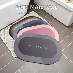 <span class=keywords><strong>Tapis</strong></span> de bain super absorbant en diatomite <span class=keywords><strong>Tapis</strong></span> de sol doux et mince pour évier de douche avec fonction antidérapante <span class=keywords><strong>Grand</strong></span> <span class=keywords><strong>tapis</strong></span> de bain à séchage rapide - Product Image 5