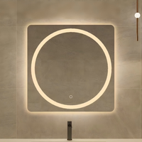 Miroir Intelligent de Maquillage pour Salon, Design Minimaliste Moderne, Éclairé et Anti-buée, à Écran Tactile, Idéal pour Hôtels (Vente en Gros)