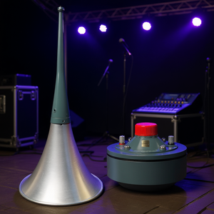 Sistema de Audio de Alta Potencia con Trompeta de 22 Pulgadas y Controlador de Compresión PMPO de 500W, Modelo D0100XT4BAX - Product Image 2