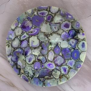 Luxury Natural Agate Stone Table Top Handmade Round & Square <b>Tabletops</b> for Coffee Dining and Side Tables Custom Designs - Product Image 3