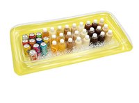 Accessoires pour fête au bord de la piscine, plateau flottant gonflable pour boissons, porte-gobelets en PVC écologique épais, panier à nourriture pour l'été et la plage