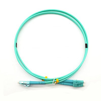 Cordon de brassage fibre optique OM3 multimode SC LC, câble MPO poli de 3,0 mm de diamètre en PVC LSZH Aqua pour FTTX – Prix usine, vente chaude