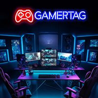 Enseigne néon gamer, Décoration murale pour salle de jeux, Enseignes LED personnalisées pour jeux, Lumières décoratives gamer, Art mural gaming, Lumière LED gaming, Cadeau