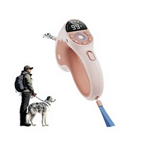 Nouvelle laisse rétractable automatique avec télécommande, dispositif d'entraînement pour chien avec contrôle des aboiements, matériau ABS, modèle PD 820 pour utilisation en extérieur