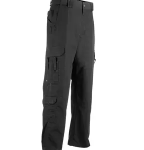 定制时尚黑色8口袋重型弹力防裂面料定制男士战术战斗工装裤