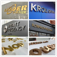 Lettres en acier inoxydable miroir personnalisées en usine Signalisation 3D Lobby d'entreprise Lettres en métal poli