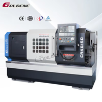 Tour CNC horizontal GOLDCNC CAK6150 Fanuc - Tour automatique à lit plat de 2 mètres, moyenne capacité, pour tournage de haute précision