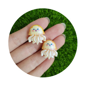 Nhựa động vật biển phẳng trở lại Cabochon DIY thủ công scrapbooking phụ kiện cá cá cá bạch tuộc ốc xà cừ phim hoạt hình đại dương <span class=keywords><strong>figurine</strong></span> - Product Image 3