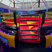 Manège Disco Tagada intérieur/extérieur en fibre de verre et acier pour parc d'attractions, capacité de 12 à 24 personnes, pour utilisation dans les centres commerciaux