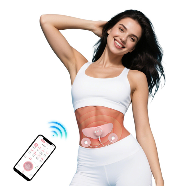 Wireless EMS Muscle Stimulator Portable Smart TENS Machine for Muscle Recovery Massager with 26 Modes for Gym, Office, Travel