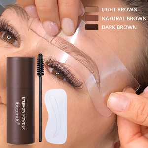 Kit de maquillage personnalisé pour les sourcils avec pochoirs, <span class=keywords><strong>tampon</strong></span> à sourcils et poudre minérale, marque privée, votre propre logo, vente en gros - Product Image 2