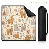 Tapis de Mahjong Alpaca Pasture No Rules, 31,5x31,5 pouces, Tapis de poker, Tapis de table de Mahjong, Tissu de Mahjong, Tapis pour tuiles de Mahjong, Sac de rangement