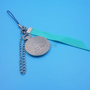 Breloque de téléphone portable en alliage de zinc, pendentif 25x20mm, personnage d'anime imprimé, bouchon anti-poussière en époxy avec chaîne et ruban, accessoire décoratif - Product Image 4