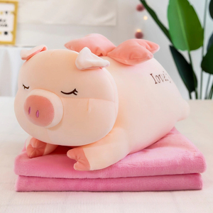 Couverture de sieste 2-en-1 en peluche avec coussin intégré pour enfants, vente en gros - Product Image 2