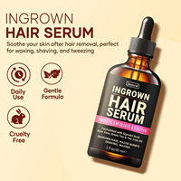 Sérum anti-poils incarnés et solution anti-irritations pour le maillot de bain et le visage - Huile apaisante, exfoliante et nourrissante pour les poils incarnés