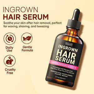 Sérum biologique pour poils incarnés, solution pour la zone du bikini, visage-Huile pour poils incarnés qui apaise, exfolie et nourrit - Product Image 5