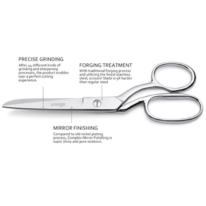 Tesoura De Alfaiate De Aço Inoxidável De 8 Polegadas Tesoura De Costura De Couro Ferramentas De Corte De Pano De Roupas - Product Image 5