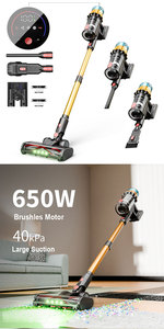 <span class=keywords><strong>Aspirateur</strong></span> à main à <span class=keywords><strong>tube</strong></span> télescopique 650W 29.6V personnalisé aspirateurs-balai sans fil légers haute puissance pour usage domestique - Product Image 3