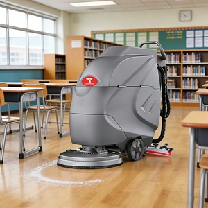 Nettoyeur de sols commercial CleanHorse X3, batterie 24V, autonomie de 4h, nettoyage efficace pour atelier, supermarché, sol en carrelage - Product Image 2