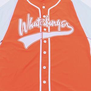 Tf Custom Borduurwerk Honkbal Uniform Sublimatie Naaien Logo Print Knop Honkbal Jersey - Product Image 3