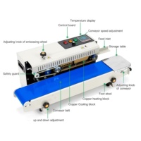 Machine de scellage de bande FR-900, équipement de scellage continu horizontal automatique pour l'emballage de sacs en film plastique, certifiée CE
