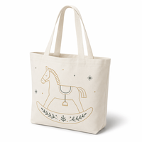 Sac cadeau en toile réutilisable pour les fêtes, en stock, personnalisation du logo disponible, vente en gros