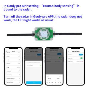 IP68 Waterdichte Bewegingsmelder met Radar, 3-5m, 180 Graden, Smart App Besturing voor Buiten <span class=keywords><strong>LED</strong></span> Pixel Verlichting Kerstverlichting - Product Image 2