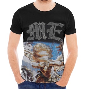 Áo thun nam chất lượng cao 100% cotton dệt kim, họa tiết in hình phong cách đường phố hip hop, rộng rãi, thoáng khí, nhiều màu sắc - Product Image 6