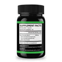 Capsules de palmier nain naturel pour la santé de la prostate et des voies urinaires chez l'adulte, complément alimentaire à base de plantes, 60 capsules par flacon