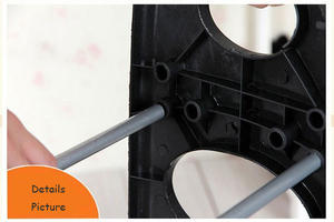 <span class=keywords><strong>Scarpiera</strong></span> Bianca a 4 Ripiani <span class=keywords><strong>con</strong></span> Tubi in Ferro e Telaio in <span class=keywords><strong>Plastica</strong></span>, Capacità 20 Paia, per Arredamento Soggiorno - Product Image 4