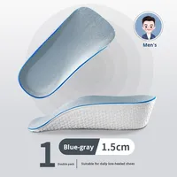 Semelles EVA Seven Quarter Pads Multi-type de chaussures Unisexe 15mm à 35mm Respirantes Antidérapantes avec Soutien de la Voûte Plantaire et Rehaussement de Hauteur