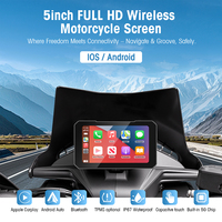 Sistema de Navegación GPS para Motocicleta Rhythm con BT 5.0, CarPlay Inalámbrico, Android Auto y Música en Línea