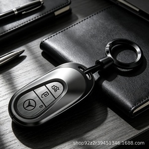 Housse de clé pour <span class=keywords><strong>Mercedes</strong></span> Benz |   Étui pour clé compatible avec les clés intelligentes de modèles CLS, CLK, AMG, GLC, GLK, GLE, GLS, ML, <span class=keywords><strong>SL</strong></span>, SLK, A, C, E, R, S, G - Product Image 5
