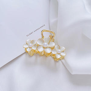 Vente en gros usine : Grande épingle à <span class=keywords><strong>cheveux</strong></span> rétro en alliage de zinc avec fleur de perles, style 'Sweet Headdress', avec plaque arrière et <span class=keywords><strong>filet</strong></span> à <span class=keywords><strong>cheveux</strong></span>, pour femmes, modèle populaire - Product Image 4