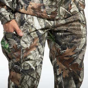 กางเกงล่าสัตว์ YEVHEV สำหรับผู้ชาย ลายพราง ผ้า softshell กันลม บุขนแกะ อุปกรณ์สำหรับกิจกรรมกลางแจ้งในฤดูหนาว - Product Image 1