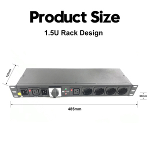 גרמניה CEE 7 סוג F שוקו שקע תחזוקת מתג מעקף PDU עבור ציוד תעשייתי - Product Image 3