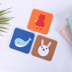 Customized Heat Resistant <b>Silicone</b> Rubber PVC Cup <b>Mat</b> Promotional Gift Coffee Tea Coasters - Product Image 5