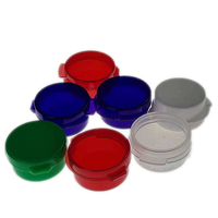 5ml 5g PP Matériel Blanc Clair Mini Joint En Plastique Pot Capsules Médicales Poudre Sèche Pot Conteneur avec PP Flip Snap Cap