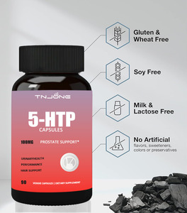 OEM Private Label integratore da 5-HTP capsule a base di erbe estratto di semi di Griffonia 5-idrossitriptofano capsule da 5-HTP