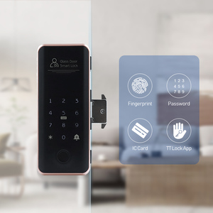New Intelligent <b>Remote</b> <b>Control</b> <b>Smart</b> Fingerprint Password IC Card <b>Smart</b> Lock for Glass Wooden Door G3 <b>Smart</b> Lock for Glass Door - Product Image 2